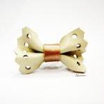Leather Bow Ring, Bow Ring, Leather Ring, Cute..